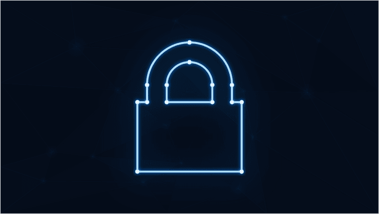 Free padlock neon cybersecurity vector